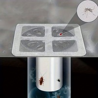 Style simple jetable drain de sol filtre écran autocollant cheveux et insecte preuve salle de bain égout filet bain et toilette fournitures