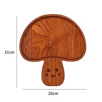 Assiette de service en bois créative en forme d'animal de dessin animé pour dîner, collations, desserts, fruits et café