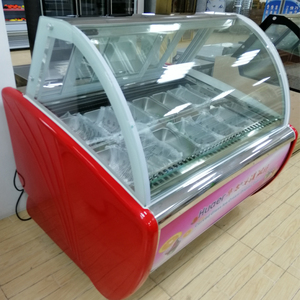 Commercial freezer cabinet frozen gelato case ice cream display showcase