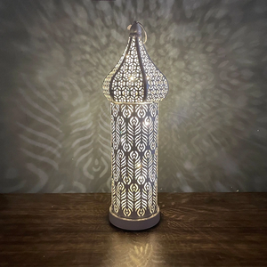 DAMAI Led Table Lamp Medium Size Hollow <b>Iron</b> Ramadan Decor Indoor Portable Handmade - Product Image 6