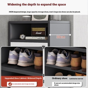 Armoire à chaussures au design moderne avec boîte de <span class=keywords><strong>rangement</strong></span> à absorption élevée et étagère à chaussures intégrée simple pour un usage domestique dans les couloirs étroits - Product Image 4