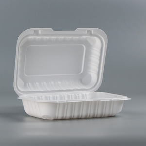 Disposable Lunch <b>Box</b> American Hamburger <b>Box</b> Square Take-out <b>Box</b> Plastic To-Go Pp Fast Food Wholesale - Product Image 4