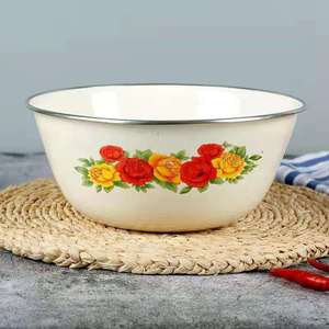 ชามเคลือบ, มีหลายสีและขนาด, หนาพร้อมฝาปิด, ชามก๋วยเตี๋ยวเคลือบทันที, ชามเคลือบ, ไข่ - Product Image 2
