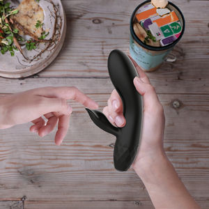 Vibratore Dildo Coniglio ricaricabile USB impermeabile G-Point stimolatore per adulti giocattolo del sesso per le donne - Product Image 3