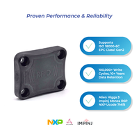 Resistente Calor Cerámica RFID Etiqueta 200℃ Alta Temperatura Sobre Metal UHF ISO18000 6C EPC Gen2 para Automóvil Fabricación