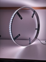Kingshowstar 2022 NOUVEAU Kit de 4 anneaux lumineux LED RGBW à changement de couleur pour jantes de roues de 17 pouces à quatre rangées avec Bluetooth