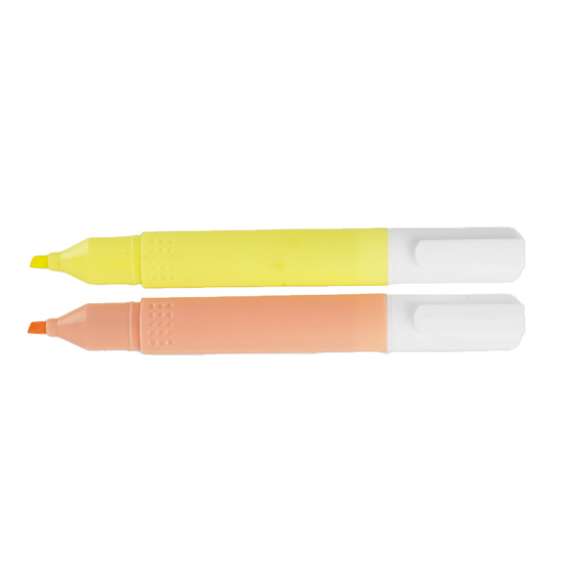 Factory Supply Oblique Head Color Highlighter 6 Colors Non-Erasable Diary Pen Highlight Marker Pen Reading Book Marking Pen