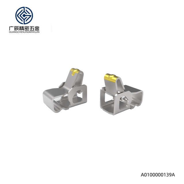 OEM Semi-gold-plated Stainless Steel L1.70 * W1.00 * H1.70mm Antenna Shrapnel PCB Spring Contacts