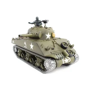 รถถัง M4อาร์ซียิงอินฟราเรด2.4กรัม M4A3พวกเรา sherman Henglong 3898-1 Pro 7.0วิทยุควบคุม1 16สเกลรถ WW2ต่อสู้กองทัพ