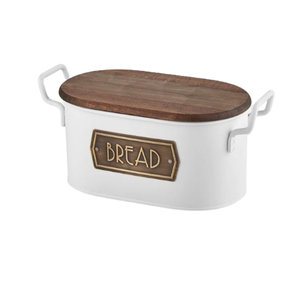 Récipient de stockage de pain Boîte à pain en métal Grande armoire à pain Boîte de rangement de collation en métal - Product Image 3