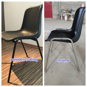 600lbs Weight Capacity Durable Portable Plastic Student Chair with Writing Pad <strong>Bookrack</strong> for School Classroom Training Room - Product Image 4