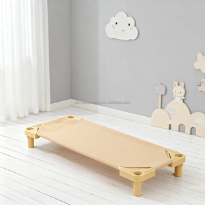 Cama de cuna de bebé portátil respetuosa con el medio ambiente apilable cama preescolar fácil de limpiar para jardín de infantes - Product Image 2