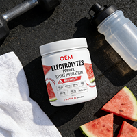 Complément alimentaire naturel en poudre d'électrolytes, hydratation sportive, saveur pastèque, multi-nutrition, pour adultes, apport d'énergie, amélioration