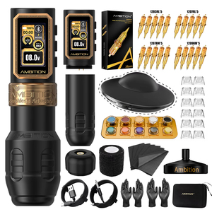 <span class=keywords><strong>Kit</strong></span> de machine à tatouer sans fil Ambition Epoch Max, batterie 2400 mAh, entraînement direct, course réglable 1-5 mm, moteur sans balais, 34+42 mm - Product Image 1