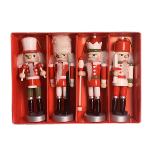 Pendentif <span class=keywords><strong>soldat</strong></span> casse-noisette rose personnalisable de 4 pieds fait à la main ornement d'arbre de Noël décoratif créatif forme de poupée - Product Image 1