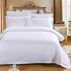 Khách Sạn Sang Trọng Vua Kích Thước Cao Cấp 100% Bông Bộ Đồ Giường Đặt Thoáng Khí Làm Mát Comforter Với Giường Phẳng Tấm - Product Image 3