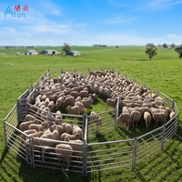 Panneau de clôture robuste pour bétail, clôture tubulaire galvanisée pour projet d'enclos animalier de ranch