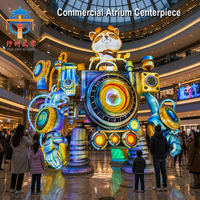 Lanterne robot LED artisanale en soie, étanche, pour festivals