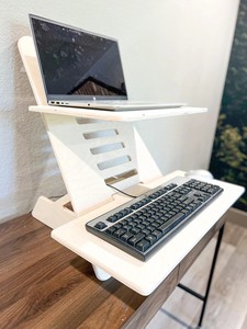 Portable Plywood Laptop Stand Height Adjustable Notebook <strong>Riser</strong> Holder Rack <strong>for</strong> <strong>Bed</strong> and Office - Product Image 3