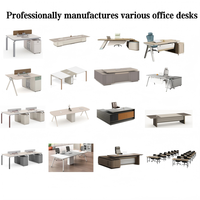 Conjunto de Escritorio y Silla Ejecutiva Premium Minimalista Moderno, Muebles de Oficina para Jefe, Supervisor y Gerente