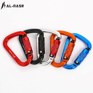 Mousqueton en alliage d'aluminium de type D, boucle de sécurité verrouillable 25kN pour l'escalade, l'alpinisme, la descente en rappel, utilisation en extérieur - Product Image 4