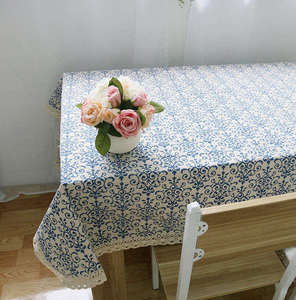 Mantel Floral Francés Lino Encaje Rectangular Para Mesas Rectangulares Manteles Al Por Mayor - Product Image 2