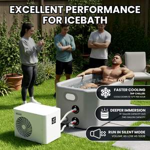 Enfriador de Agua Profesional de 1 HP/1.5 HP con Bañera de Hielo Inflable Portátil, Control por Aplicación Wifi, para Terapia de Agua Fría con Enfriador y Filtro - Product Image 6