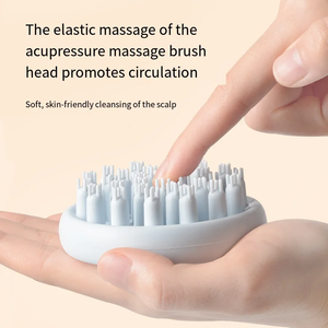 1 pieza Peine de silicona para champú, masajeador limpiador de cuero cabelludo, exfoliante para el cabello, artefacto para lavado capilar, cepillos de masaje de limpieza profunda - Product Image 3