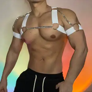 Men's Body Chest Harness Nylon Chest Harness Elastic Shoulder Men X-Shape Bodysuit Homens Gay Harness