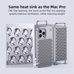 Ốp điện thoại kim loại nhôm tùy chỉnh, chống rơi, chống sốc, hợp kim nhôm mới cho <span class=keywords><strong>iPhone</strong></span> 15 14 13 12 Pro Max - Product Image 3