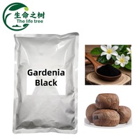 Extrait de gardénia noir foncé de qualité supérieure, additif colorant à haute stabilité pour les applications en boulangerie, laiterie et sauces