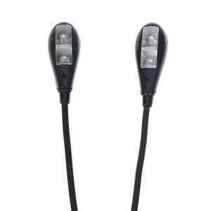LED Rechargeable <b>Clip</b> On Music Stand Lamp Dual Head Four Lights For Piano Guitar Erhu USB Powered Eye Protection - Product Image 3