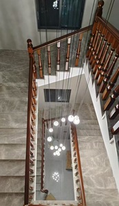 Cao cấp vàng Rosewood cầu thang lan can tự cài đặt rắn gỗ lan can cho nhà không trượt bảo vệ lan can leo núi - Product Image 2