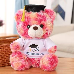 Venta al por mayor en STOCK: Nuevo peluche de oso de peluche de 23 cm, suave, lindo, Kawaii, de <span class=keywords><strong>dibujos</strong></span> <span class=keywords><strong>animados</strong></span>, de animales de graduación, juguete de peluche. - Product Image 2