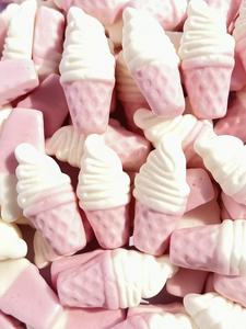 Bonbons suédois personnalisés en gros, saveur fraise vanille, bonbons gélifiés roses, <span class=keywords><strong>halal</strong></span>, sans gélatine, directement de l'usine - Product Image 2