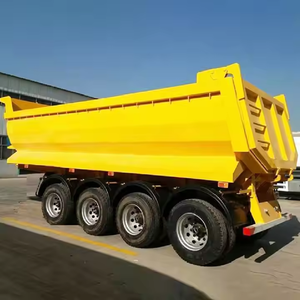 Semi-remorque benne arrière 3 essieux en U de 60 tonnes, haute qualité, prix usine, vente mondiale à succès - Product Image 4