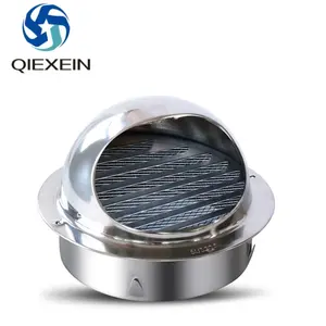 SUS 304 Stainless Steel Hood Air Vent Cap With Filter For HVAC System Kitchen Ventilation System