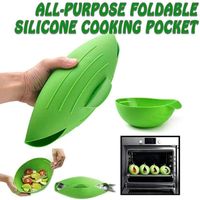 Cuiseur vapeur en silicone pour micro-ondes 4L, écologique, pour poisson, légumes et aliments, avec panier, ustensile de cuisine