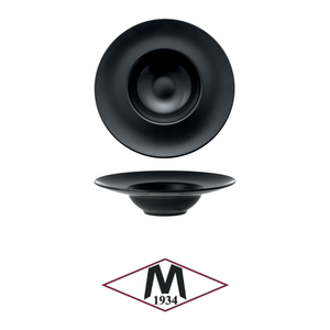 Bol à pâtes noir Monaco 28 cm, intérieur 15 cm, en grès M1934 - Product Image 4