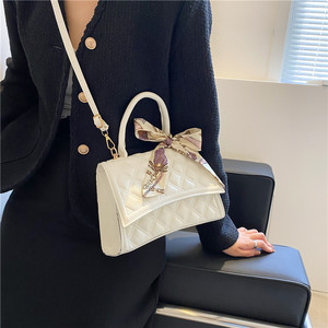 New Designer Bag <strong>Navy</strong> Ladies Purse <strong>Handbags</strong> for Women Luxury Purse with Scarf <strong>Leather</strong> Designer Women's Bags New Designer 2023 - Product Image 5