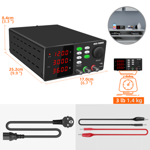 KUAIQU-Fuente de alimentación de CC de conmutación de 120V, 3A, 360W, reparación de dispositivos electrónicos, cargador de batería LiFePO4, 12V, 24V, 36V, 48V, <span class=keywords><strong>72V</strong></span> - Product Image 6