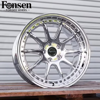 Jantes chromées polies à deux pièces à rebord profond 17 18 19 20 21 22 pouces 5X112 5X120 5X114.3 Jantes en alliage forgé pour voitures particulières BMW Audi
