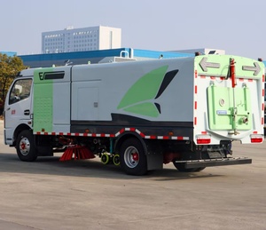 รถบรรทุกทำความสะอาดและกวาดพื้นขนาดกลางพลังงานไฟฟ้าล้วนรุ่นใหม่ของตงเฟิง พร้อมแบตเตอรี่ลิเธียมไอรอนฟอสเฟต และระยะทางวิ่ง 420 กม. - Product Image 2