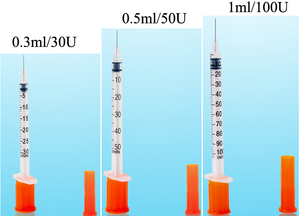 Jeringas de <span class=keywords><strong>Insulina</strong></span> Desechables Médicas Estériles de 0.5cc - Product Image 1