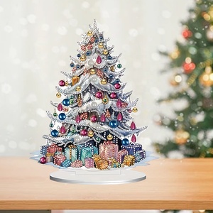 ชุดเครื่องประดับคริสต์มาสตั้งโต๊ะขนาดใหญ่แท่นวางต้นไม้อะคริลิคใสสำหรับบ้าน - Product Image 3