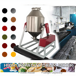เครื่องผสมแบบดรัมหมุนสแตนเลสสำหรับอุตสาหกรรมอุปกรณ์ผสมผงแห้งเกรดอาหาร50กก.-200กก. - Product Image 3