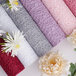 En Stock filet Jacquard fleur emballage matériel étanche à l'humidité pour emballage Bouquet en gros nouveau filet d'oie sauvage - Product Image 2