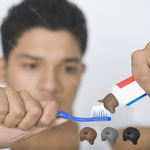 Fundas de silicona con forma de trasero de perro para dispensador de pasta dental, tapón antisalpicaduras para tubo de pasta dental, cabezal exprimidor, gadgets divertidos - Product Image 3