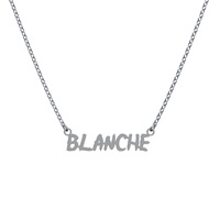 Bijoux personnalisés en acier inoxydable nom Logo déclaration initiale collier de mode films Anime police collier une pièce