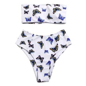 Maillots de bain bikini personnalisés Outpace de haute qualité 2023, imprimé floral, coupe haute, ensemble 2 pièces, séchage rapide - Product Image 4